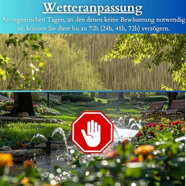 echos Bewässerungscomputer Eco-4103, 15m Reichweite, Wochentimer, wetterangepasste Steuerung, IP55, Alexa/Google kompatibel – Bild 6
