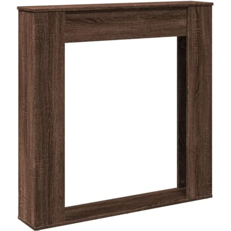 vidaXL Kaminumrandung Braun Eichen-Optik, 100x20x100 cm, Holzwerkstoff, pflegeleicht und langlebig
