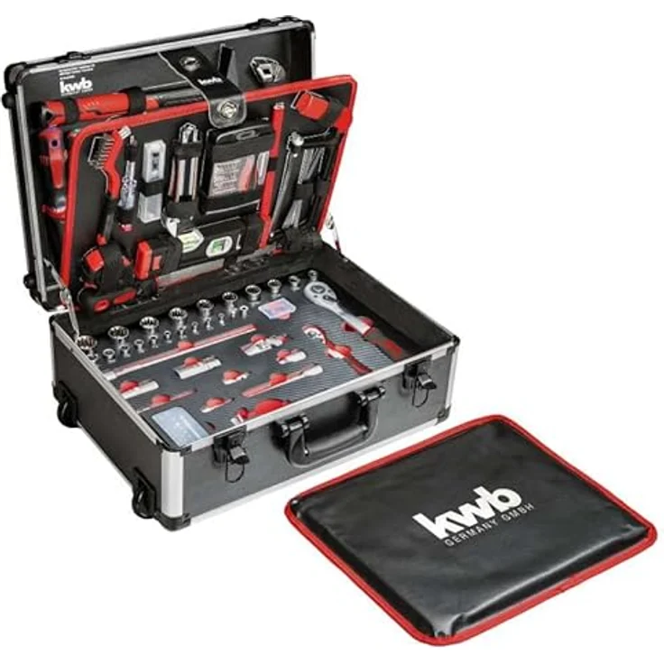 kwb Werkzeug-Koffer Trolley inkl. Werkzeug-Set, 175 -teilig, gefüllt, robust – Bild 5