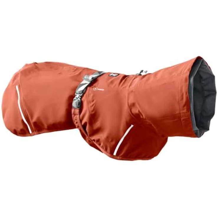 Hurtta Mudventure Hundemantel ECO, Regenjacke für Hunde mit wassersäule über 10.000 mm, verstellbar, Cinnamon, 50 cm – Bild 1