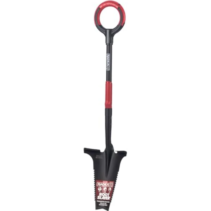 Root Slayer® Spaten 2.0 Radius Pro, Multifunktionsspaten mit Klinge und Zähnen zum Schneiden von Wurzeln, ergonomischer Griff, 1er oder 2er Pack – Bild 4