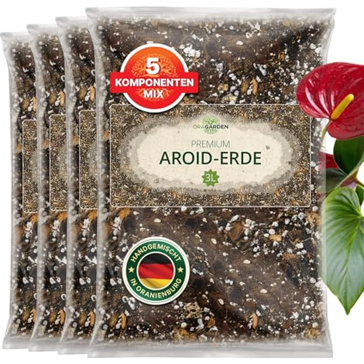 OraGarden Aroiden Erde Blumenerde für Monstera, Philodendron Premium Qualität (12L) – Bild 2