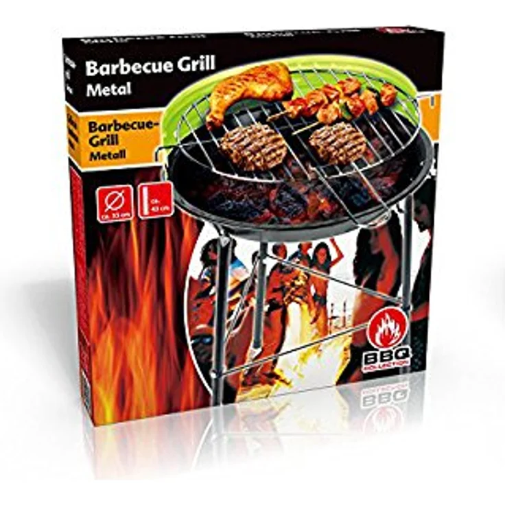 BBQ Collection BBQ Holzkohle-Grill, tragbarer Barbecue-Grill Ø 43 cm, zufällige Farbe – Bild 5