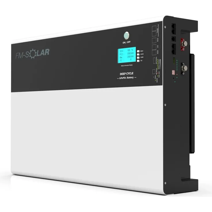 FM-SOLAR 10 kWh PV Akku LiFePO4, Wandmontage 51,2V 200Ah, erweiterbar auf bis zu 50 kWh