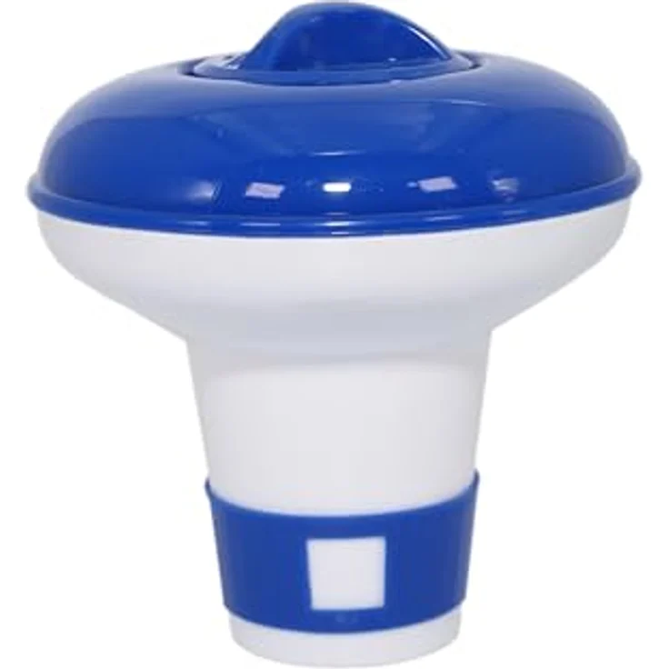 HAF Pool Dosierschwimmer 20g, Chemikalienschwimmer für Chlor & Brom Tabletten, verstellbares Dosiersystem in Blau – Bild 3