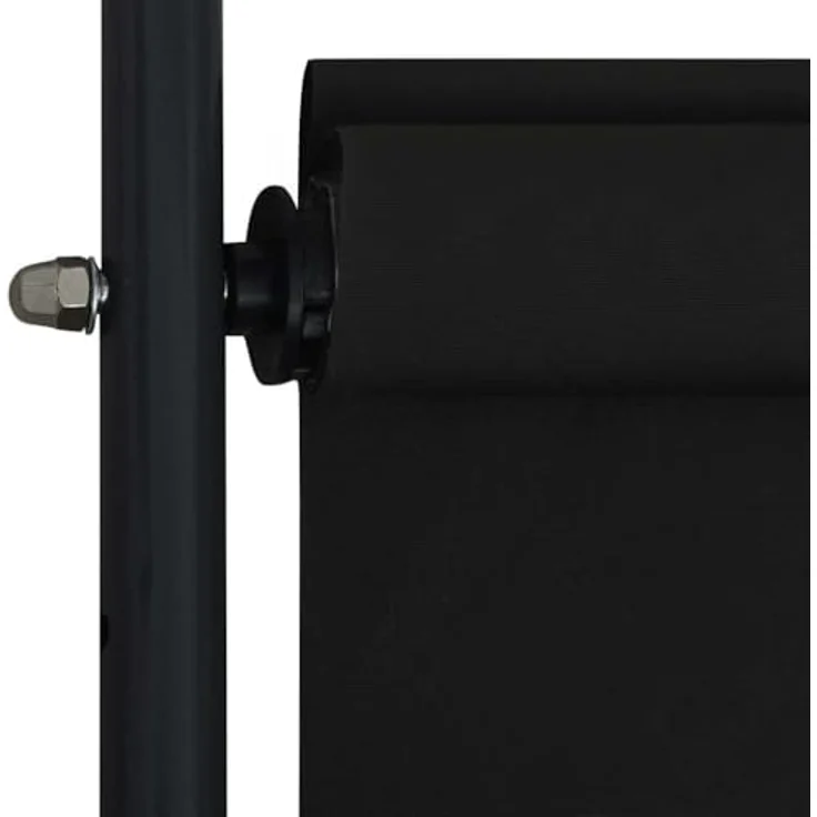 vidaXL Außenrollo 200 x 270 cm Anthrazit, PA-beschichtet mit Handkurbelbetrieb und höhenverstellbaren Pfosten – Bild 6