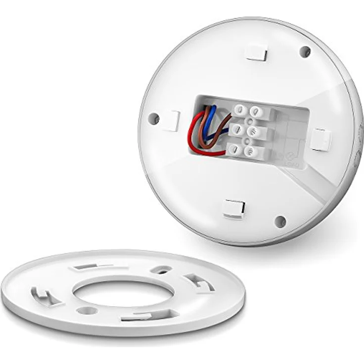 deleyCON 4X Infrarot Bewegungsmelder Aufputz Deckenmontage Innenbereich Lichtsteuerung 360° Arbeitsfeld 6m Reichweite eingebauter Lichtsensor Weiß – Bild 2