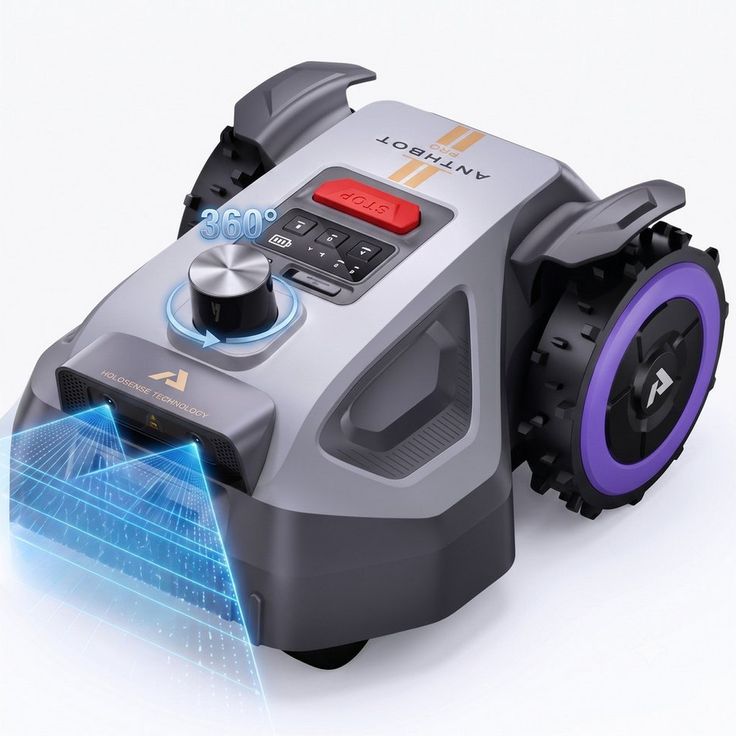 ANTHBOT Rasenmähroboter M9 PRO Set inkl. Garage Pro & RTK-Booster, HoloSense™ Quad-Fusion, bis 1200 m² Rasenfläche, (Ohne Begrenzungsdraht • 360° LiDAR • HDR-Dual-Vision), 45% Steigung, Kantenmähen, Multizonen, App-Steuerung, IPX6