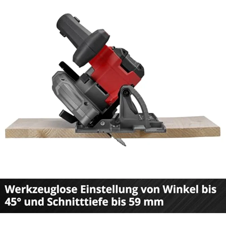 Einhell Akku-Handkreissäge TP-CS 18/165 Li BL - Solo, bürstenloser Motor, 165 mm Sägeblatt, elektrisch gebremst, inkl. LED-Licht, ohne Akku und Ladegerät – Bild 8