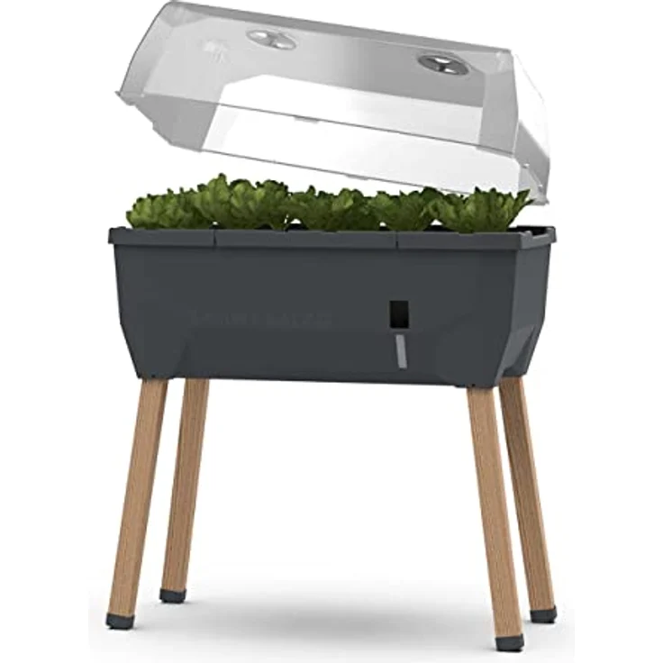 Sammy Salad - Balkonhochbeet - 15 L Wassertank mit Bewässerungssystem - inklusive Wasserstandsanzeige - 40 L Erdvolumen - abnehmbare Haube - 79 x 37 x 95cm - Hochbeet – Bild 1