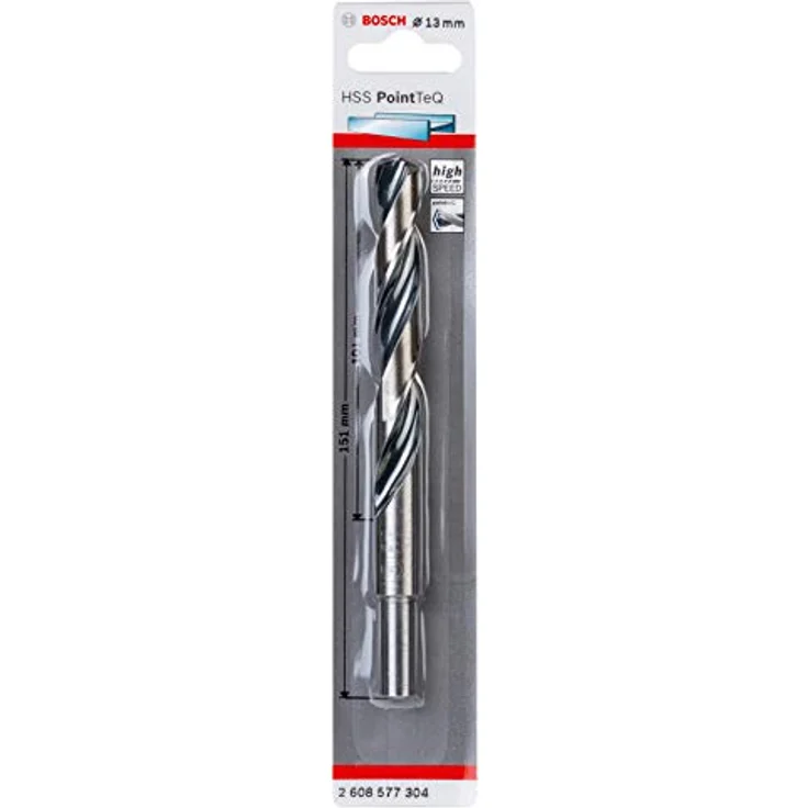 Bosch Professional HSS Spiralbohrer PointTeQ (für Metall, reduzierter Schaft, 13 x 101 x 151 mm, Zubehör Bohrschrauber) – Bild 2