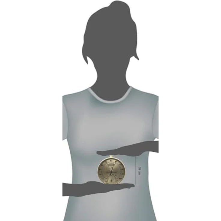 Technoline Thermometer / Hygrometer WA3055 messing – Bild 2