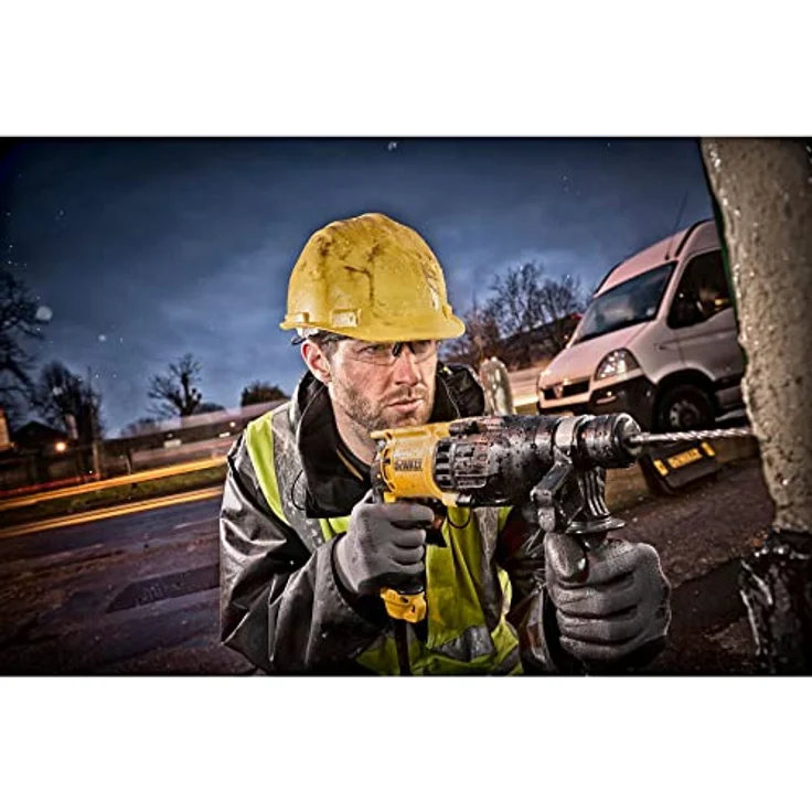 DeWalt SDS-Plus Kombihammer- Schlagbohrmaschine (800 Watt, Stein und Beton, inkl. gu mmierter Zusatzhandgriff, Bohrtiefenanschlag und TSTAK Box) D25133K – Bild 5