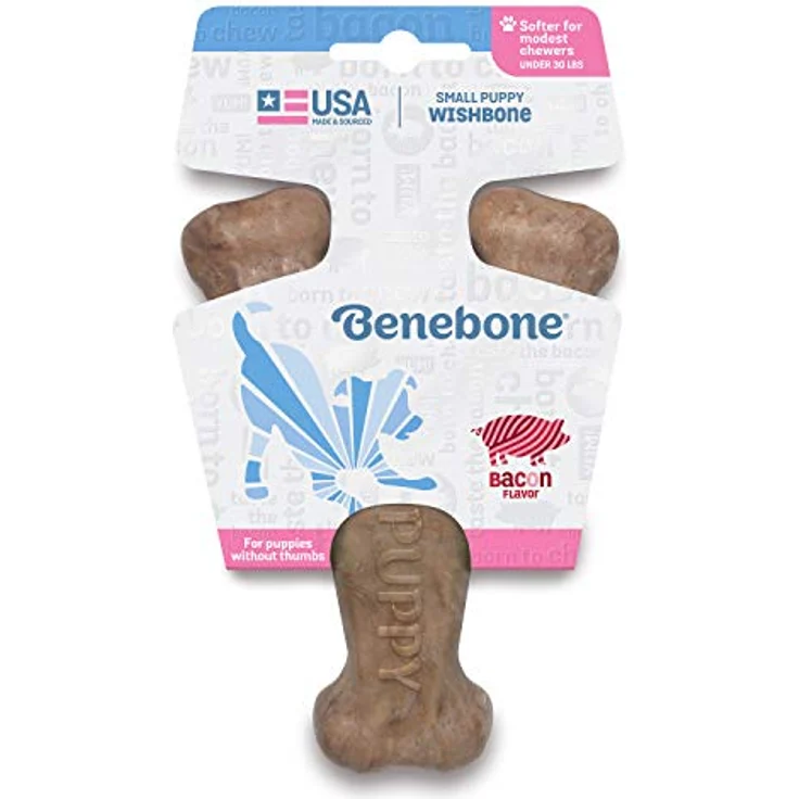 Benebone - Puppy Wishbone Bacon S, 13cm - (854111004729) – Bild 3