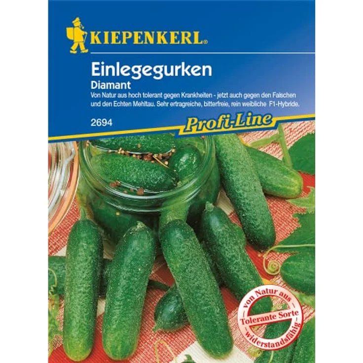Kiepenkerl Einlegegurken Traubengurken Diamant parthenocarp tolerant – Bild 2