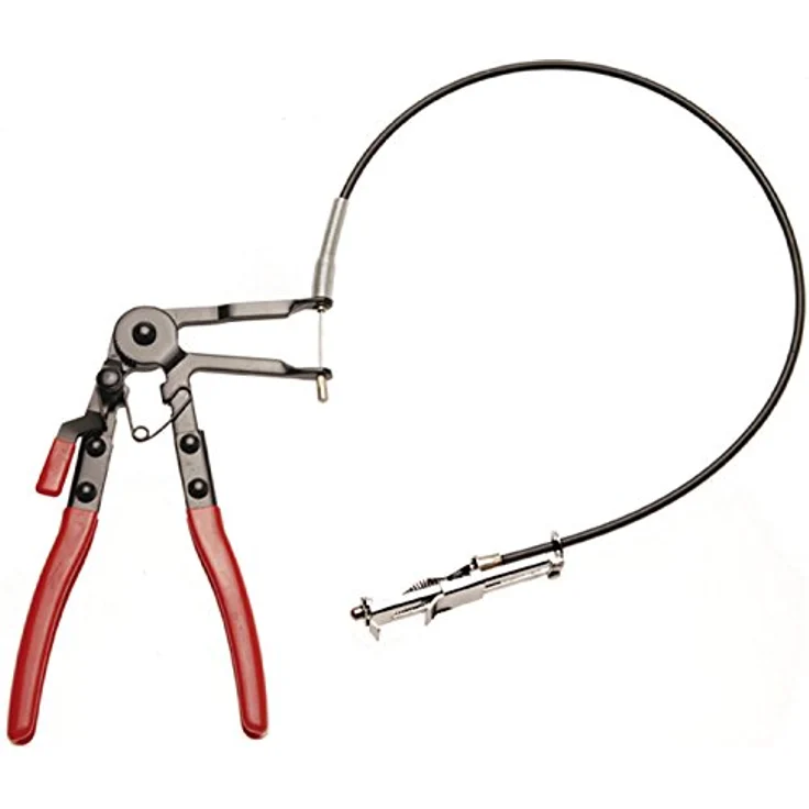 BGS technic Zangenset BGS TECHNIC Schlauchklemmen-Zange 467, mit - Schlauchklemmen-Zange für flexible Bandschellen von 18 bis 54 mm, Bowdenzug Betätigung, 630 mm, blau – Bild 2