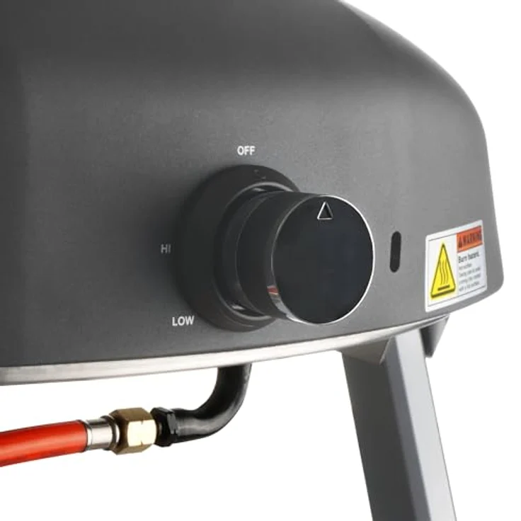 BBQ-Toro Gas Pizzaofen mit Drehfunktion | Mobiler Pizza Ofen mit Pizzastein | 8,5 kW | Gasofen, Gasgrill Camping | Pizzaofen 360° Drehbar (rund) – Bild 4