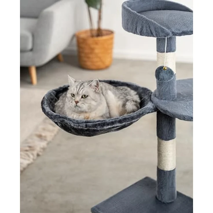 lionto Liegemulde für Kratzbäume 40 cm Durchmesser, 15 cm Tiefe dunkelgrau – Bild 2