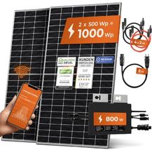 Bild für Solarway 1000W Balkonkraftwerk 800W Komplettset