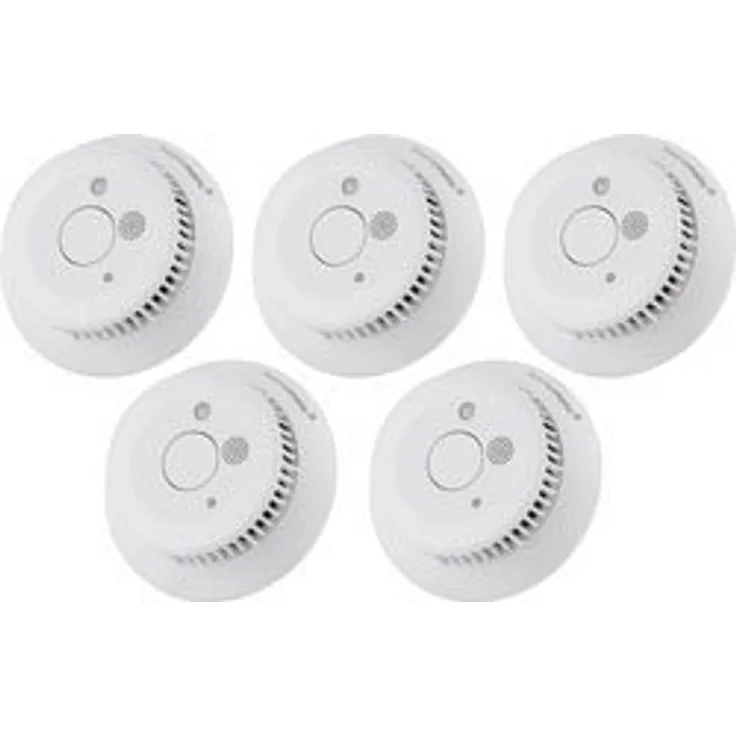 Homematic IP Funk-Rauchwarnmelder mit Q-Label 5er Set Rauchmelder, weiß