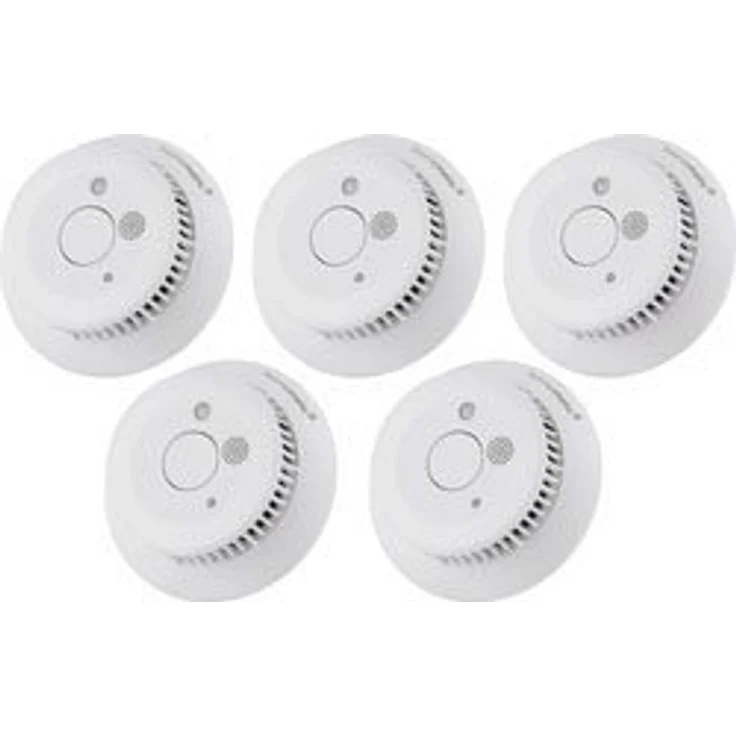 Homematic IP Funk-Rauchwarnmelder mit Q-Label 5er Set Rauchmelder, weiß