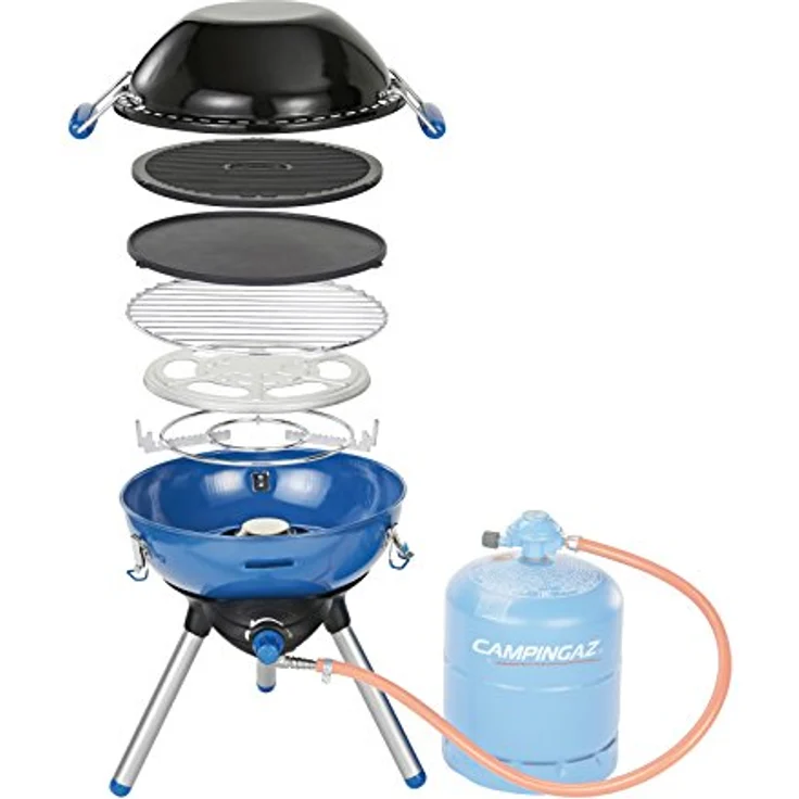 Campingaz Party Grill 400 R, Gasgrill und Campingkocher mit 2000 Watt, blau, leicht und handlich – Bild 1