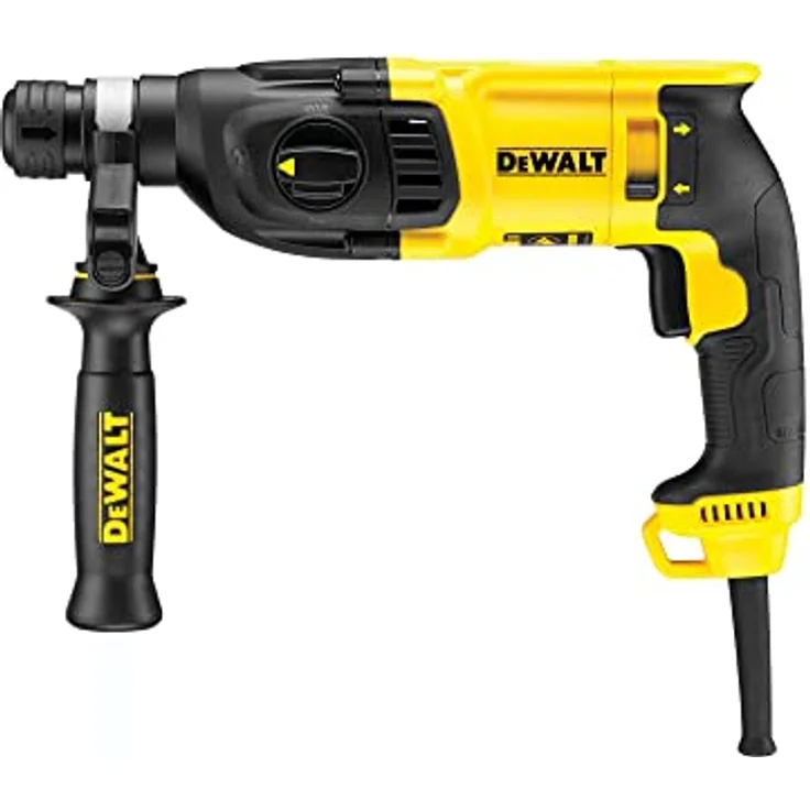 DeWalt SDS-Plus Kombihammer- Schlagbohrmaschine (800 Watt, Stein und Beton, inkl. gu mmierter Zusatzhandgriff, Bohrtiefenanschlag und TSTAK Box) D25133K – Bild 4