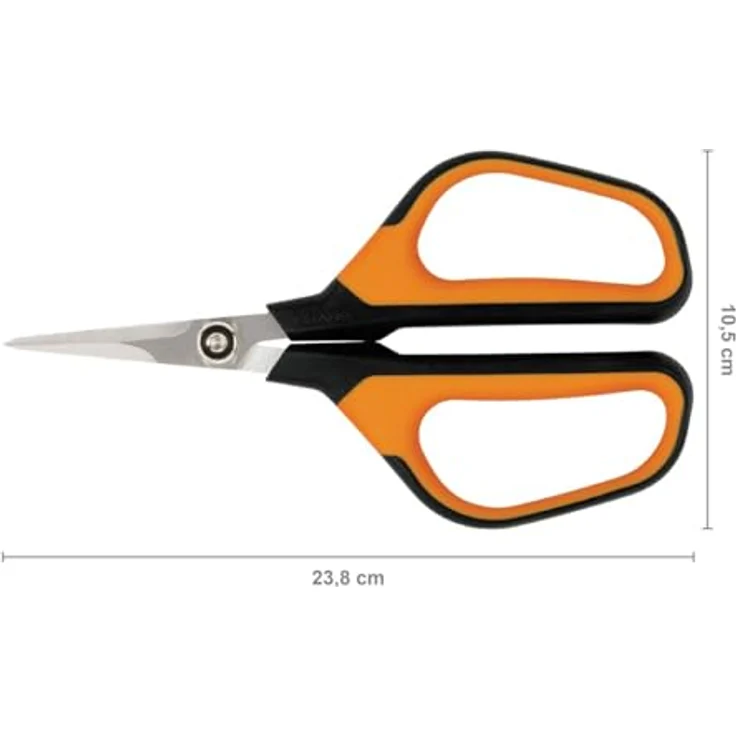 Fiskars Universalgartenschere SP15, Länge 23,8 cm, Hochwertige Stahlklingen-Kunststoff Griff, Schwarz-Orange, Solid, 1051602 mittelgroß – Bild 4