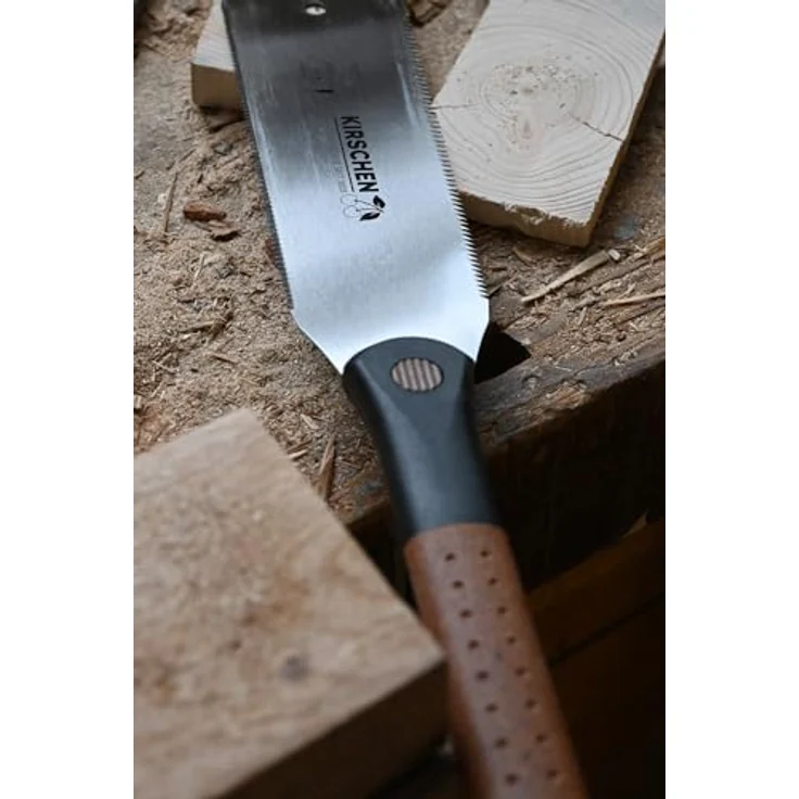 KIRSCHEN Feinschnittsäge 240 mm, zweiseitig-verzahnte Handsäge für präzise Längs- und Querschnitte – Bild 4