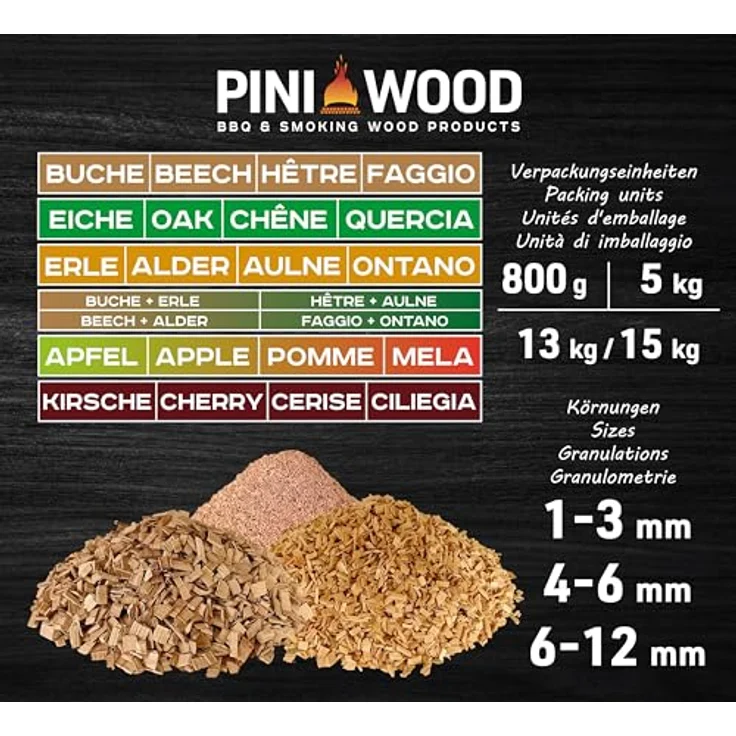 5 Kg Räucherchips Buche 8-12 mm Smoking Chips Räucherspäne 18 Liter – Bild 6