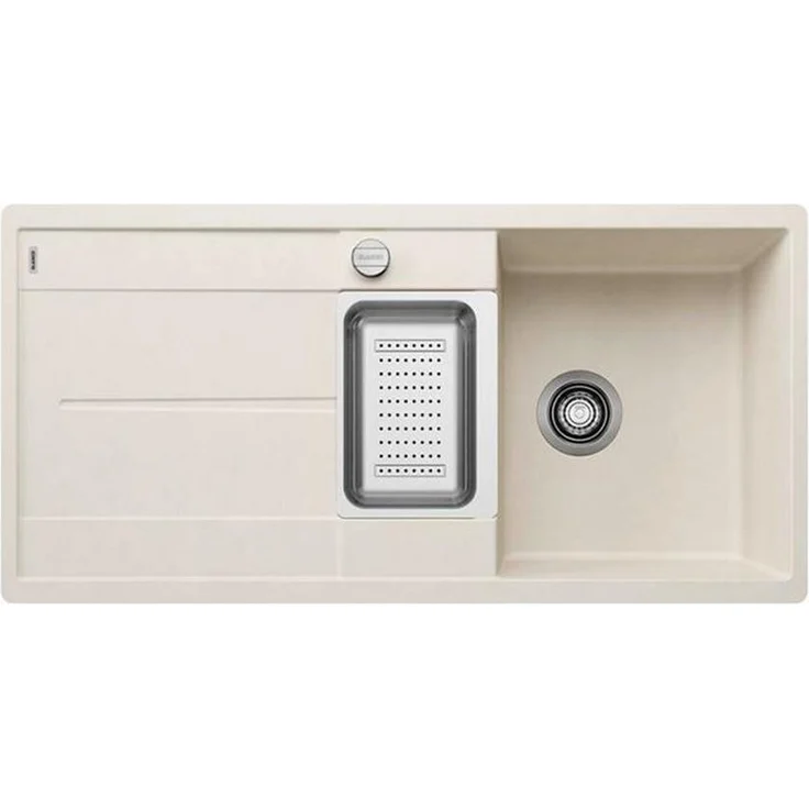 Blanco Granitspüle BLANCO Einbauspüle METRA 6 S-F flächenbündig einbaubar Softweiß, 0/0 cm, Silgranit Spüle mit reversibler Einbauoption – Bild 1