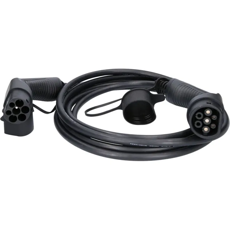 Ks Tools efuturo Ladekabel Typ 2 auf Typ 2, 7,4 kW, 32 A, 230 V, Mode 3, 5 Meter, TÜV geprüft mit Überhitzungsschutz