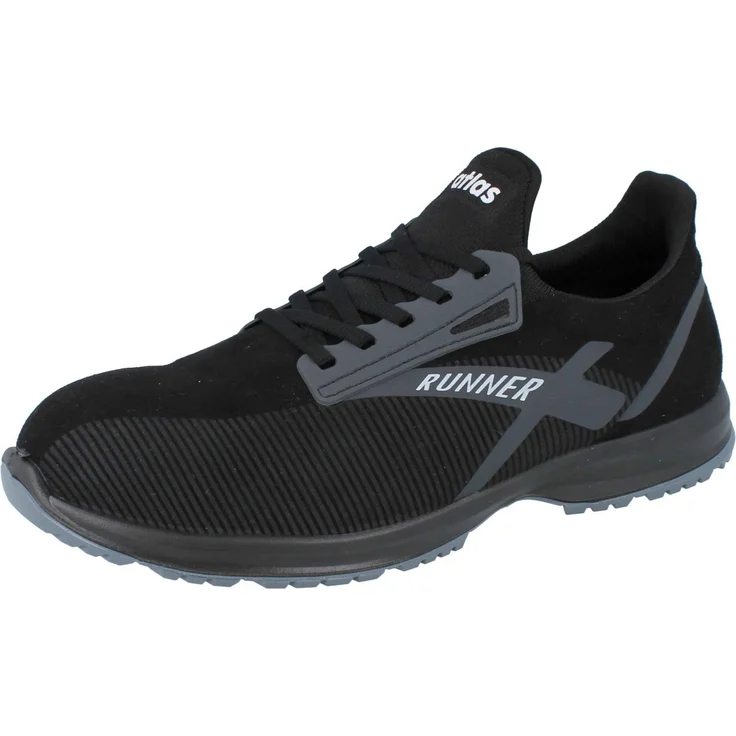 ATLAS Sicherheitsschuh Runner 95, S3 Herren Sneaker in schwarz mit flexibler Materialstruktur, ESD und Stahlkappe – Bild 1