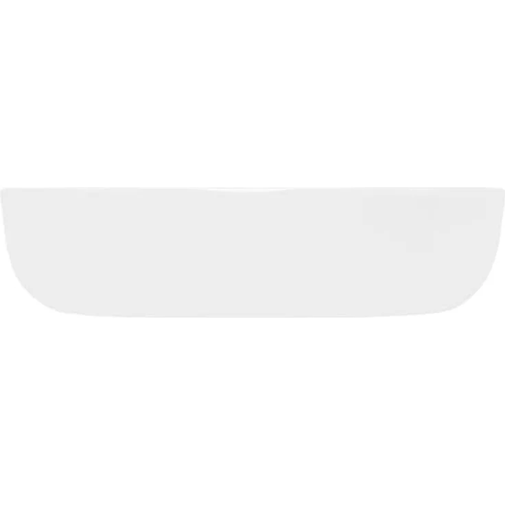 ecd germany Waschbecken Ovalform ohne Überlauf 600x420x145 mm Weiß aus Keramik – Bild 3