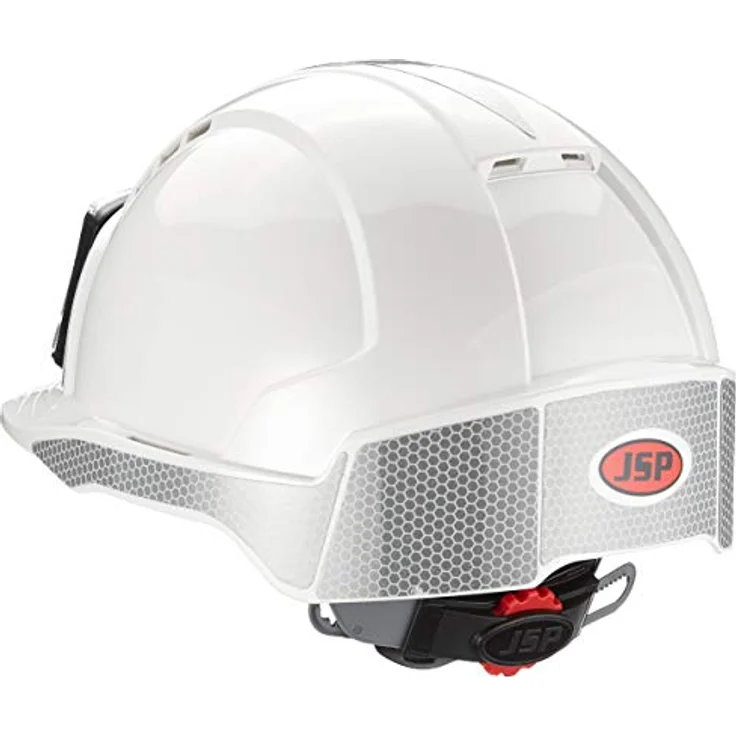 JSP AJF170-D00-100-AMZ Evolite mit CR2 und ID Badge Holder Helm, weiß – Bild 2