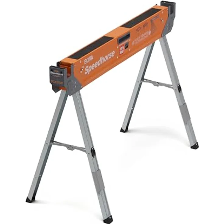 Bora Portamate Speedhorse Sawhorse | Heavy Duty Benchhorse Table Stand with Folding Legs and Metal Top for 2x4 PM-4500 – Bild 1