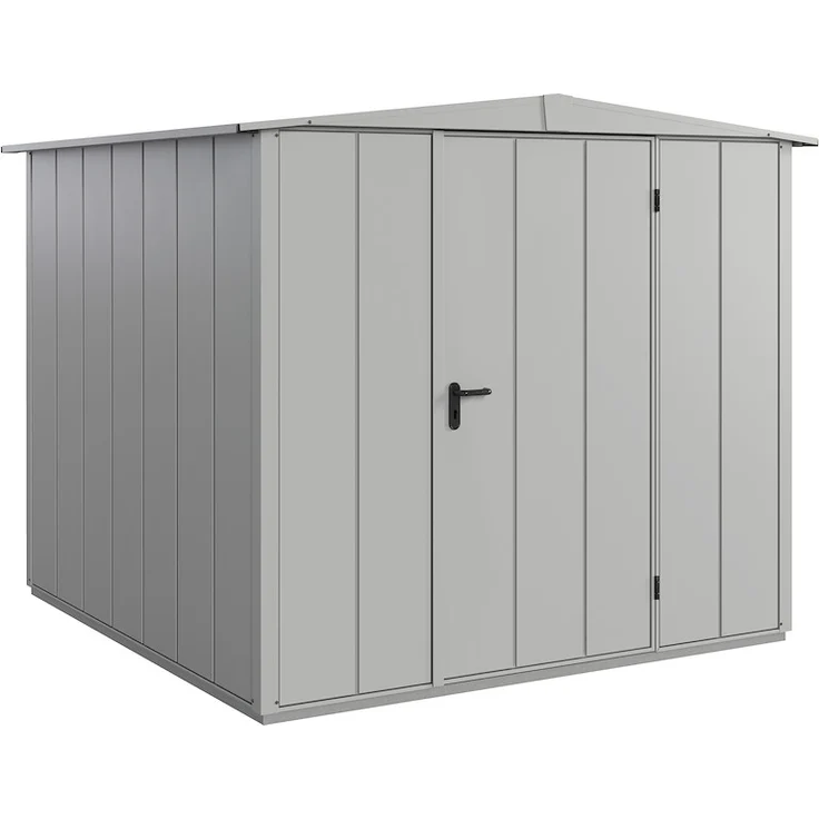 HOERMANN Berry 984 Typ2, Gartenhaus aus Metall mit Satteldach und RAL9006 Oberfläche