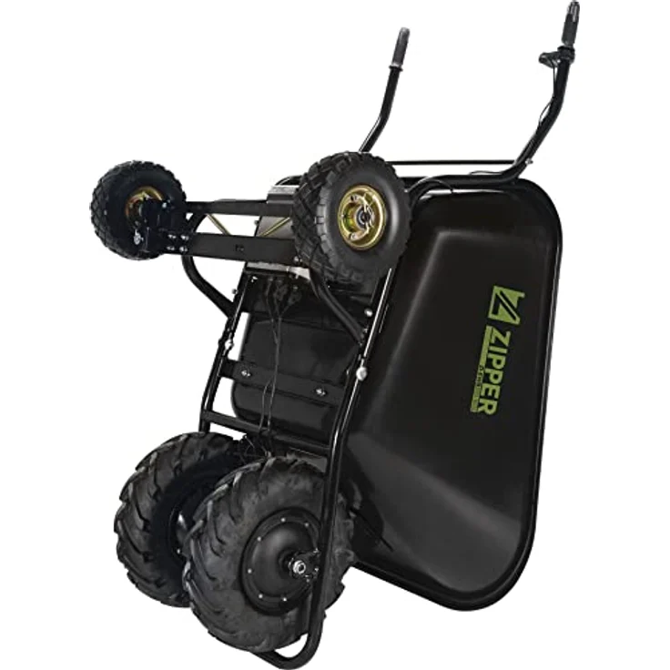 Zipper Akku-Schubkarre ZI-EWB300-160L, elektrische Schubkarre mit 300 kg Nutzlast und 160 l Fassungsvermögen, 40V Li-Ionen-Akku – Bild 3