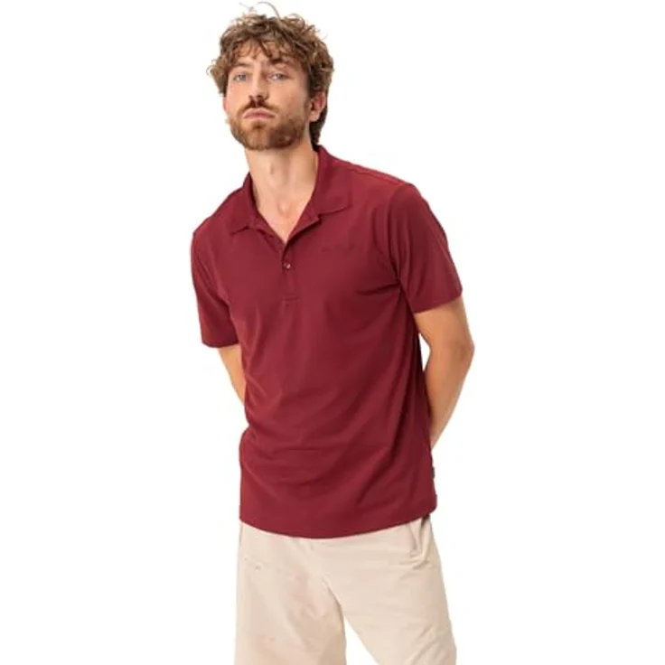 Vaude Essential Herren Shirt, umweltfreundlich, schnell trocknend, geruchshemmend, Rot, XXL – Bild 3