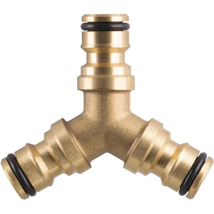 PROREGAL® Bewässerungssystem Schlauchverbinder GF121, Typ Y, Metallanschluss für zuverlässige Gartenbewässerung