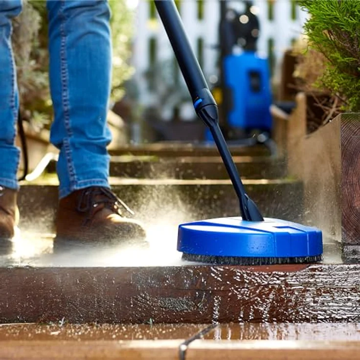 Nilfisk Compact Patio Flächenreiniger, Click&Clean, 6-mal schnellere Reinigung für Hochdruckreiniger, blau – Bild 4