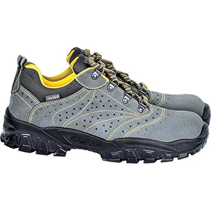 Cofra Sicherheitsschuh S1 P SRC New Tigri, Sicherheitshalbschuhe aus atmungsaktivem Veloursleder mit Stahlkappe und rutschsicherer Laufsohle, Größe 40 – Bild 1
