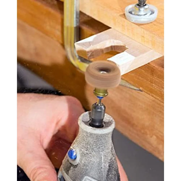 Dremel 511S SpeedClic Mehrzweck Feinschleifscheiben, Zubehörsatz für Multifunktionswerkzeug mit 2 Feinschleifscheiben zum Schleifen von Metall, Kunststoff, Stahl, Holz - Preisvergleich – Bild 6