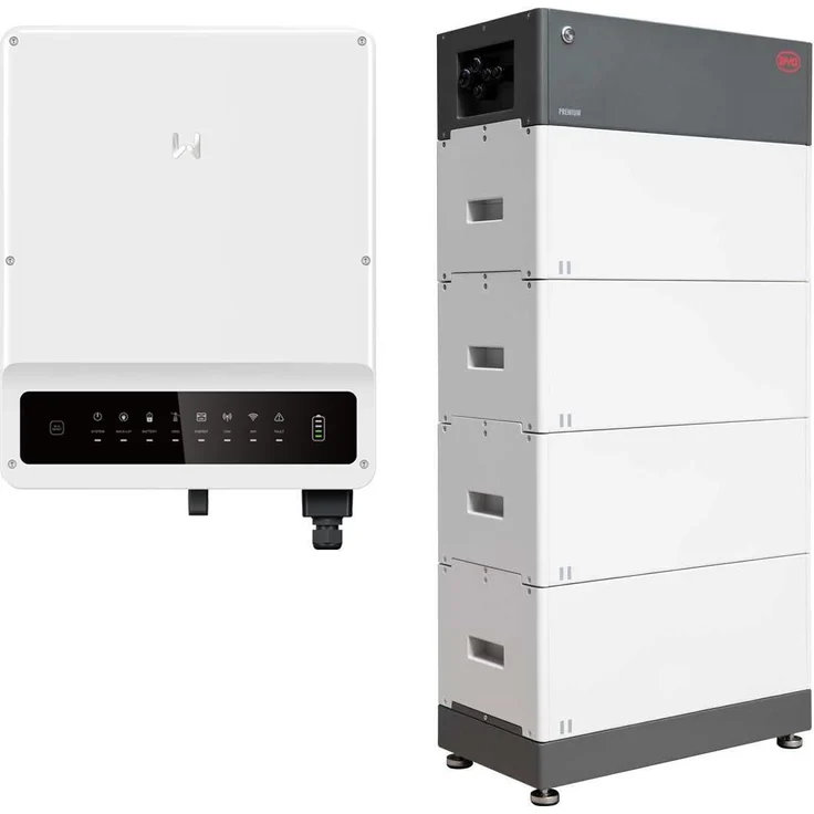 GoodWe ET Plus HV GW8K-ET, 8kW Hybrid Wechselrichter mit 10,24kWh Solarspeicher, 2 MPPT, 97,5% Wirkungsgrad, IP66, erweiterbar, WLAN-Schnittstelle