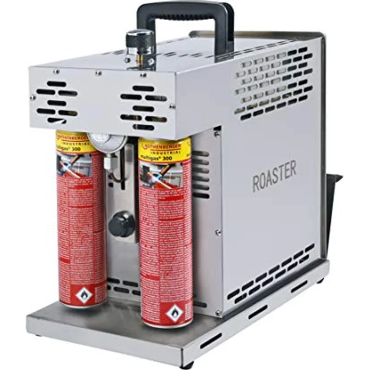 ROTHENBERGER Industrial THERMO ROASTER TO GO, Gasgrill mit 3 x Multigas-Kartuschen und patentierter Front-Thermo-Klappe für Sousvide-Garen – Bild 8