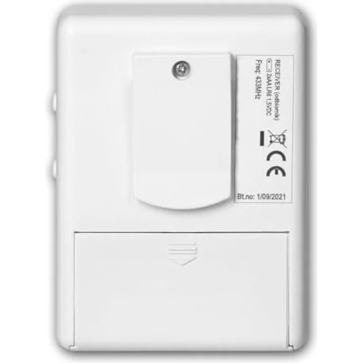 Virone Drahtloser PIR-Sensor mit 32 einstellbaren Klingeltönen, Lautstärkeregelung, 140° Erfassungswinkel, batteriebetrieben – Bild 4