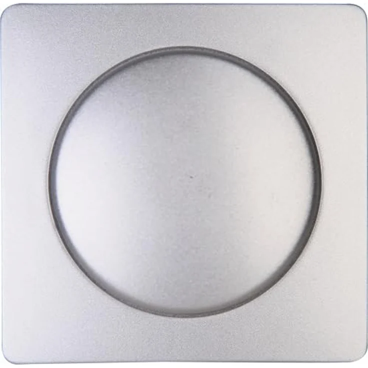 Kopp Abdeckrahmen 333720187, Kunststoff, grau, 57x57 mm, matt finish, Drehknopf-Ausführung – Bild 2