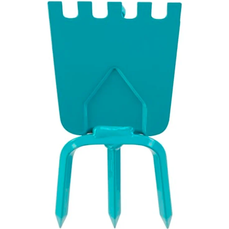 GARDENA combisystem-Gartenhacke: Hacke mit geradem Blatt, 3 Zinken, 9 cm Arbeitsbreite, aus hochwertigem Qualitätsstahl, Duroplast-beschichtet (3219-20) – Bild 4