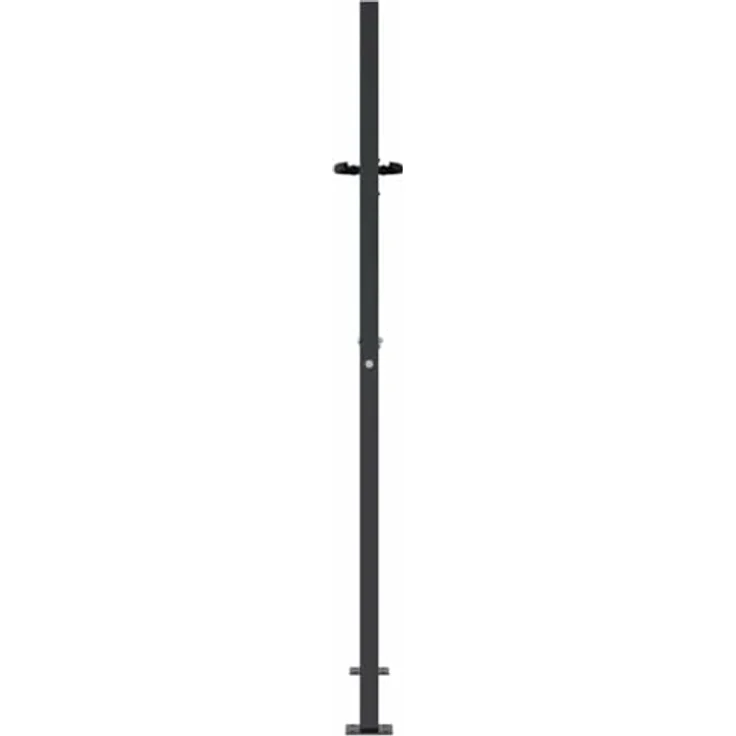 vidaXL Gartentor Anthrazit 105x155 cm Stahl Bambus-Design, abschließbar, einfache Montage – Bild 10