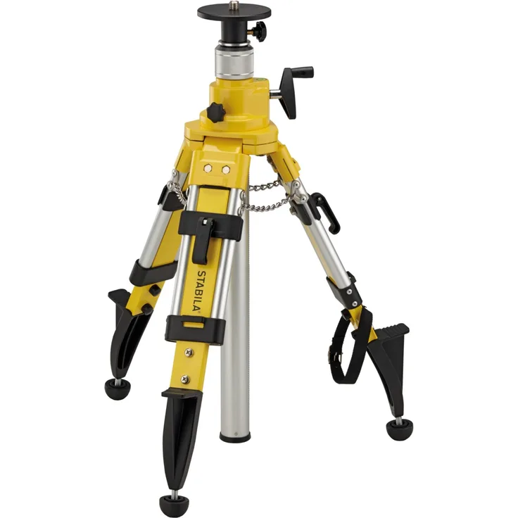 STABILA Kurbelsäulen-Baustativ BST-K-M, für Laser und Nivelliergeräte, Höhe: 69–170 cm, 5/8"-Gewindeschraube